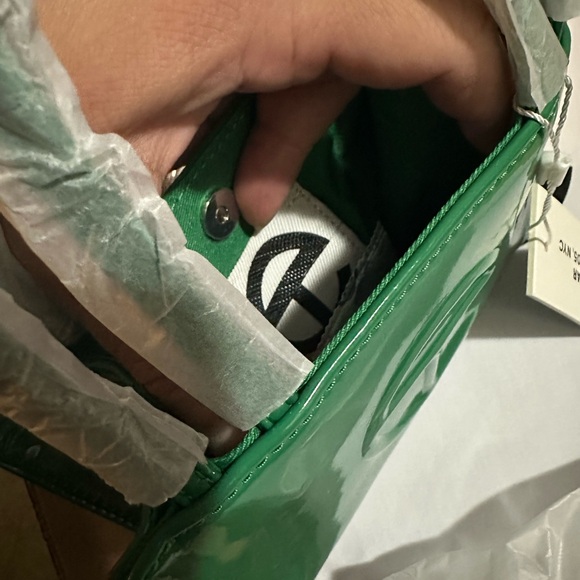 Telfar Small Shopping Bag in Greenscreen Patent - Picture 14 of 14